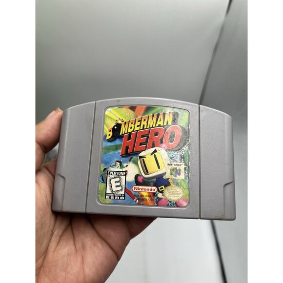Bomberman Hero N64 (Nintendo 64, 1998) Authentic Cartridge Clean Retro Astronaut